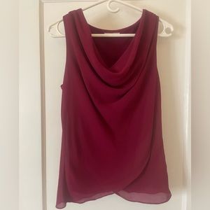 Deep Pink Cowl Neck Tank 41 Hawthorn